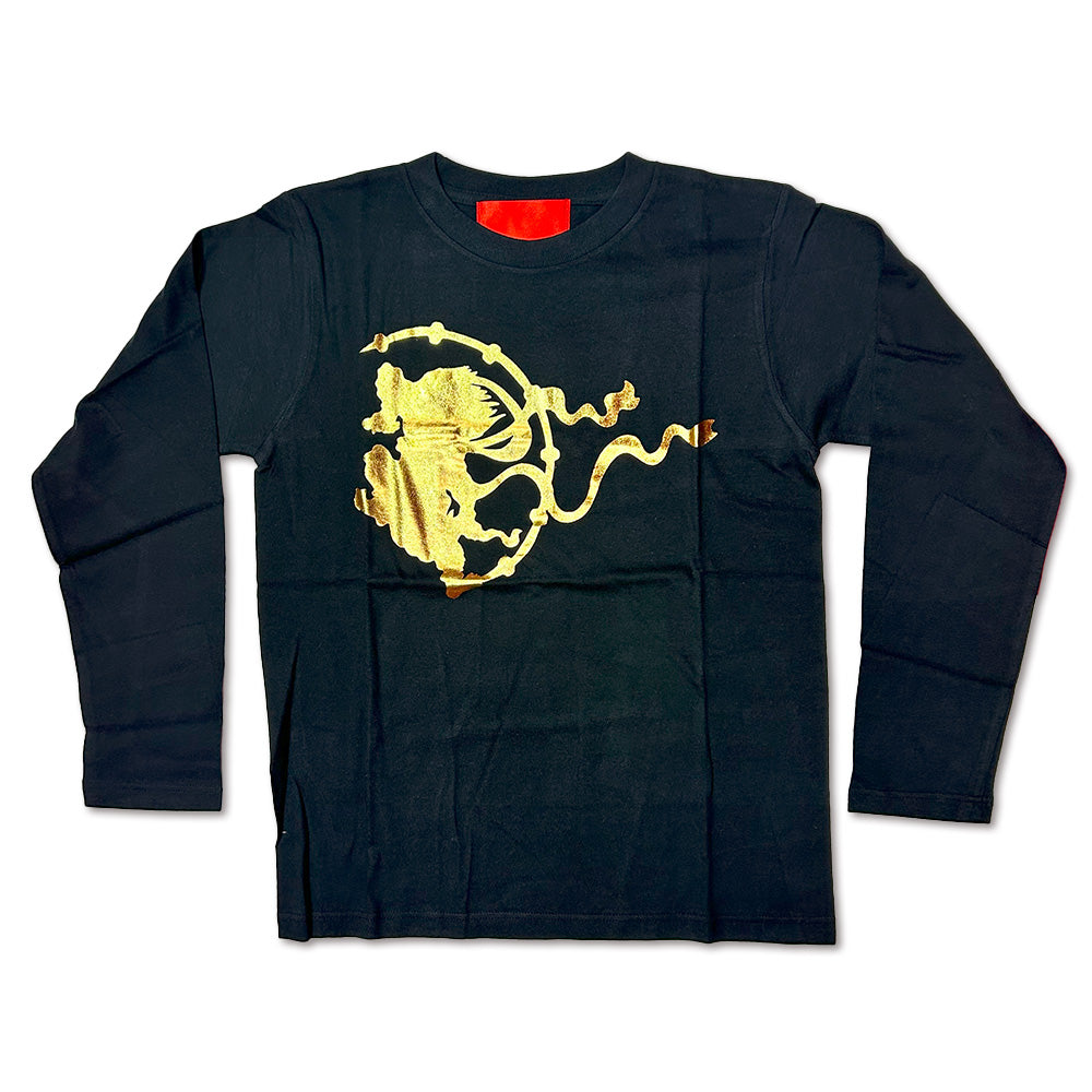 浜崎健|アートTシャツ「ゴールド風神雷神」 長袖Tシャツ|浜崎健立現代美術館