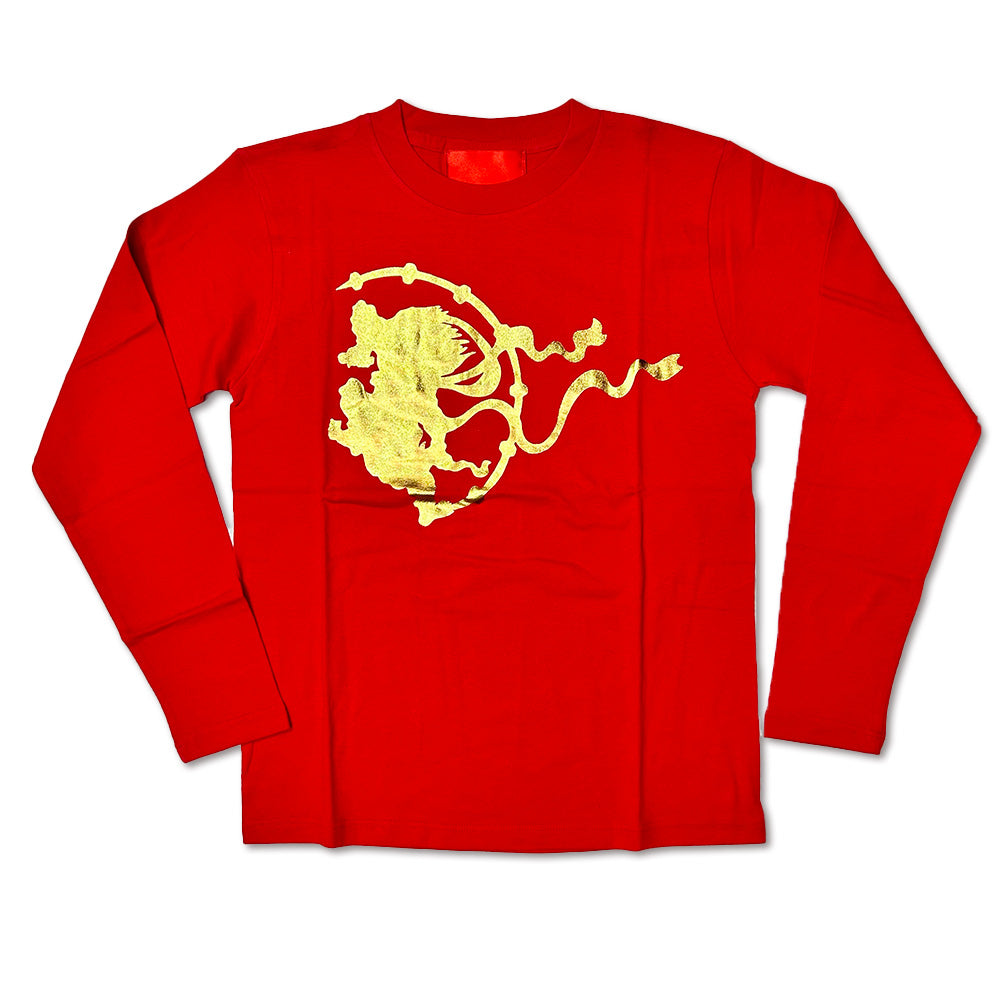 浜崎健|アートTシャツ「ゴールド風神雷神」 長袖Tシャツ|浜崎健立現代美術館