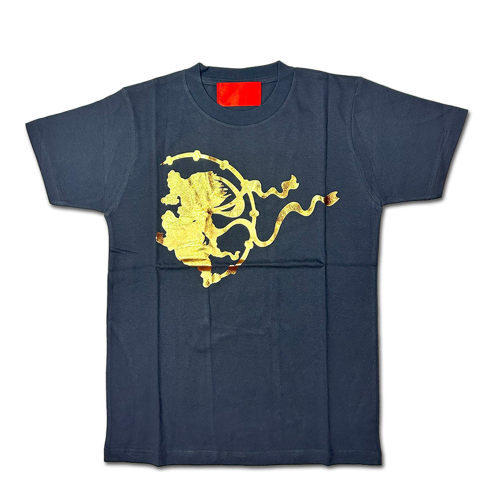 アート Tシャツ 半袖 「ゴールド風神雷神」 現代アート KenHamazaki 浜崎健 浜崎健立現代美術館 レッドミュージアム