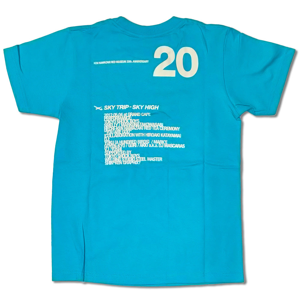 浜崎健 アートTシャツ「浜崎健立現代美術館20周年記念Tシャツ (In-Flight Painting 2012) 」 現代アート レッドミュージアム