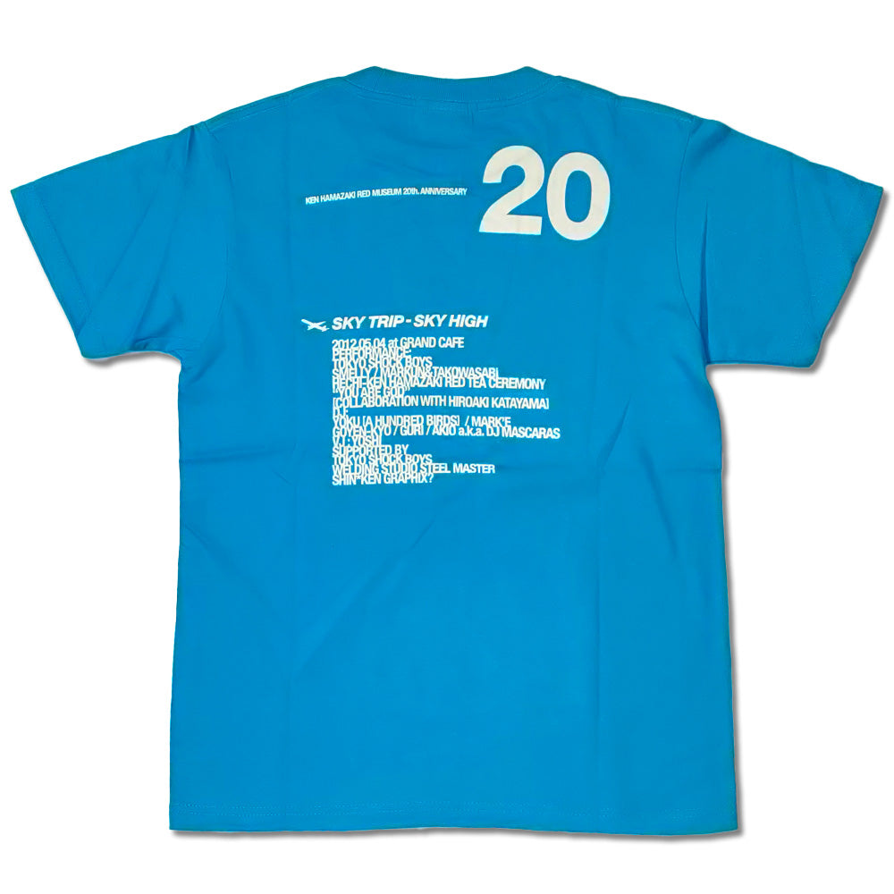 浜崎健 アートTシャツ「浜崎健立現代美術館20周年記念Tシャツ (In-Flight Painting 2012) 」 現代アート レッドミュージアム