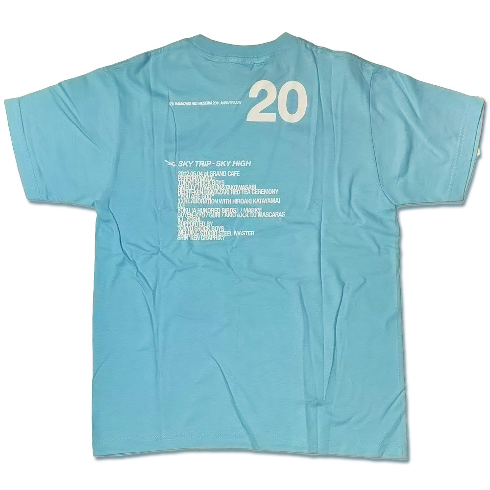 浜崎健 アートTシャツ「浜崎健立現代美術館20周年記念Tシャツ (In-Flight Painting 2012) 」 現代アート レッドミュージアム