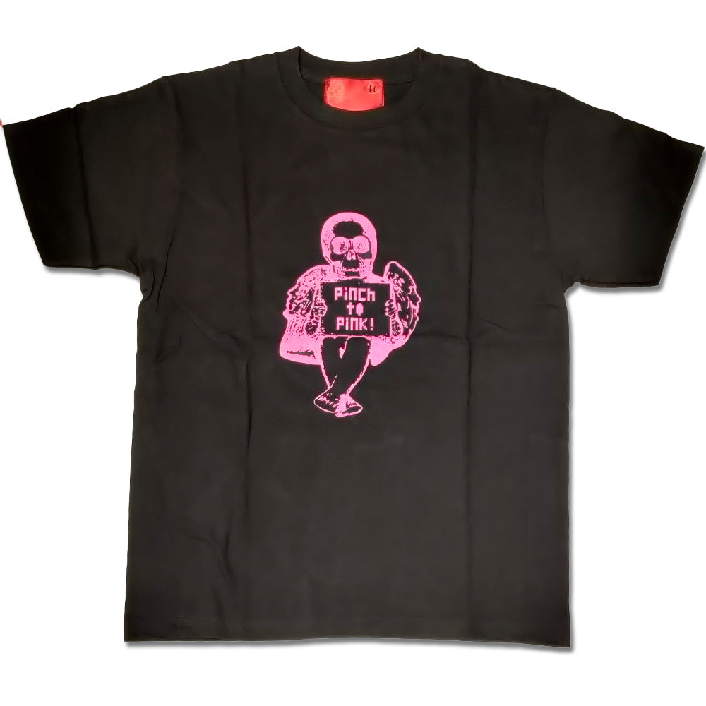 浜崎健 アートTシャツ 「Skull Angel (PINCH to PINK!) 」 現代アート 浜崎健立現代美術館 レッドミュージアム