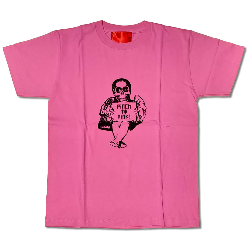 浜崎健 アートTシャツ 「Skull Angel (PINCH to PINK!) 」 現代アート 浜崎健立現代美術館 レッドミュージアム