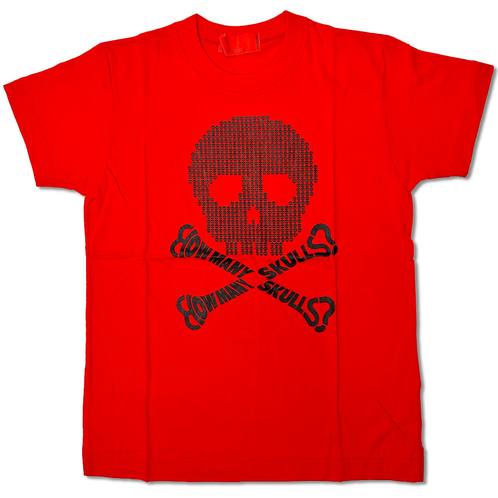 浜崎健 アートTシャツ 「How Many Skulls ?」 現代アート 浜崎健立現代美術館 レッドミュージアム